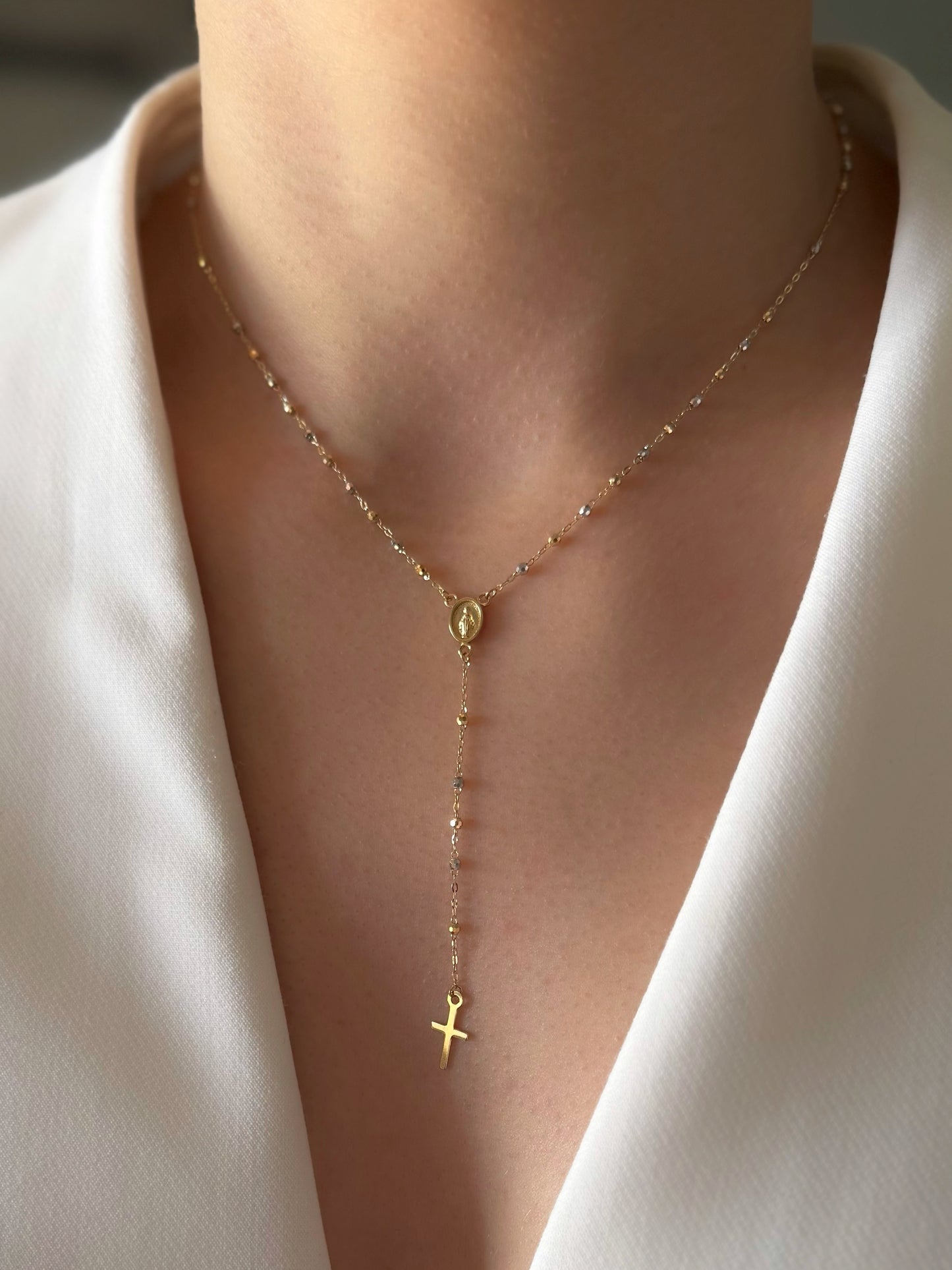 Zlatna ogrlica krunica Faith