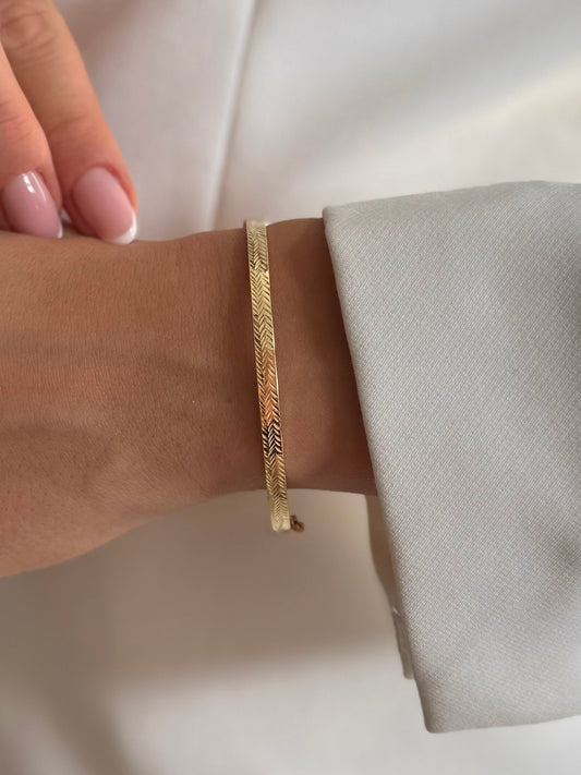 Zlatna kruta narukvica Fiore