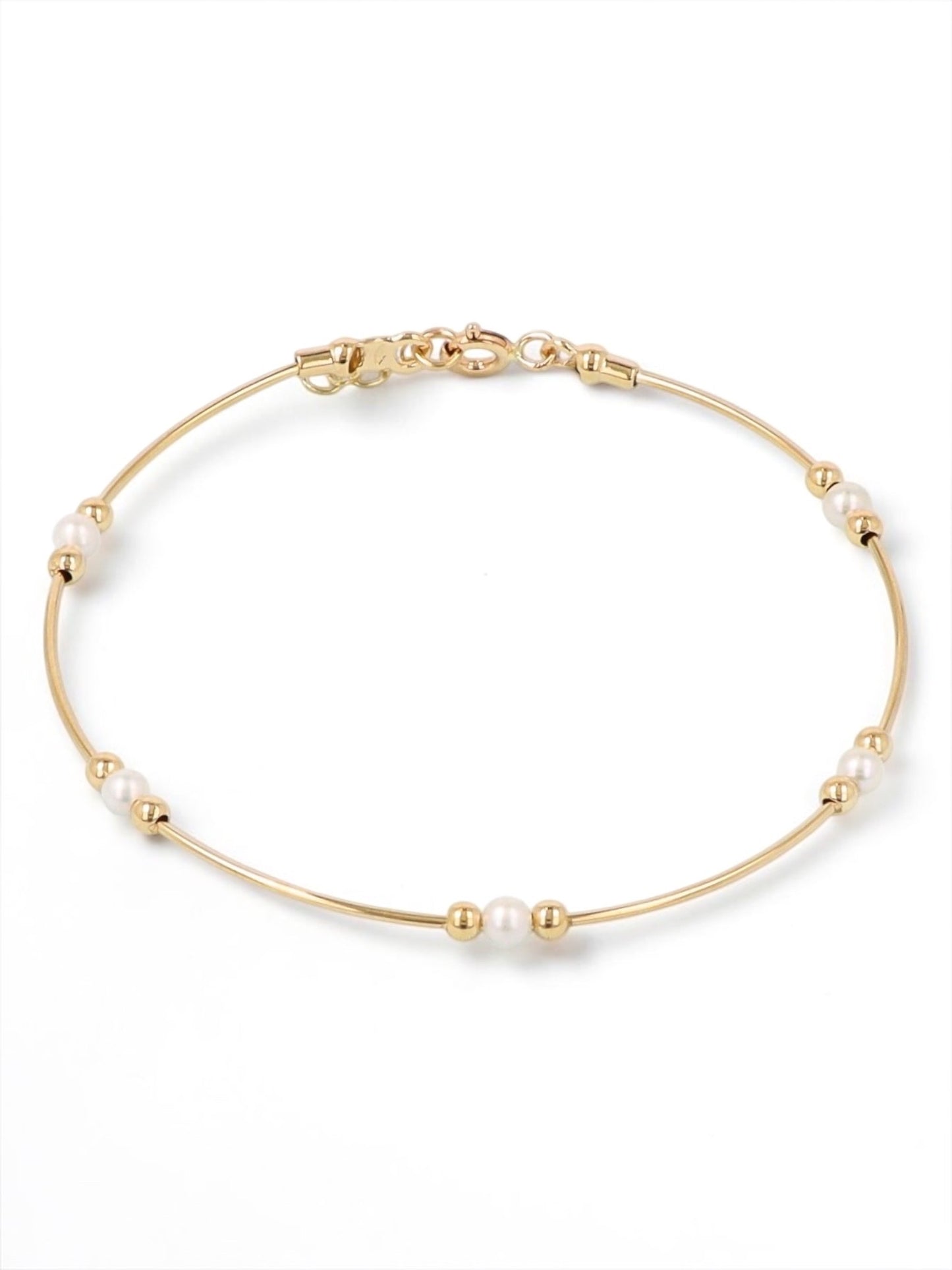 Zlatna kruta narukvica Pearls