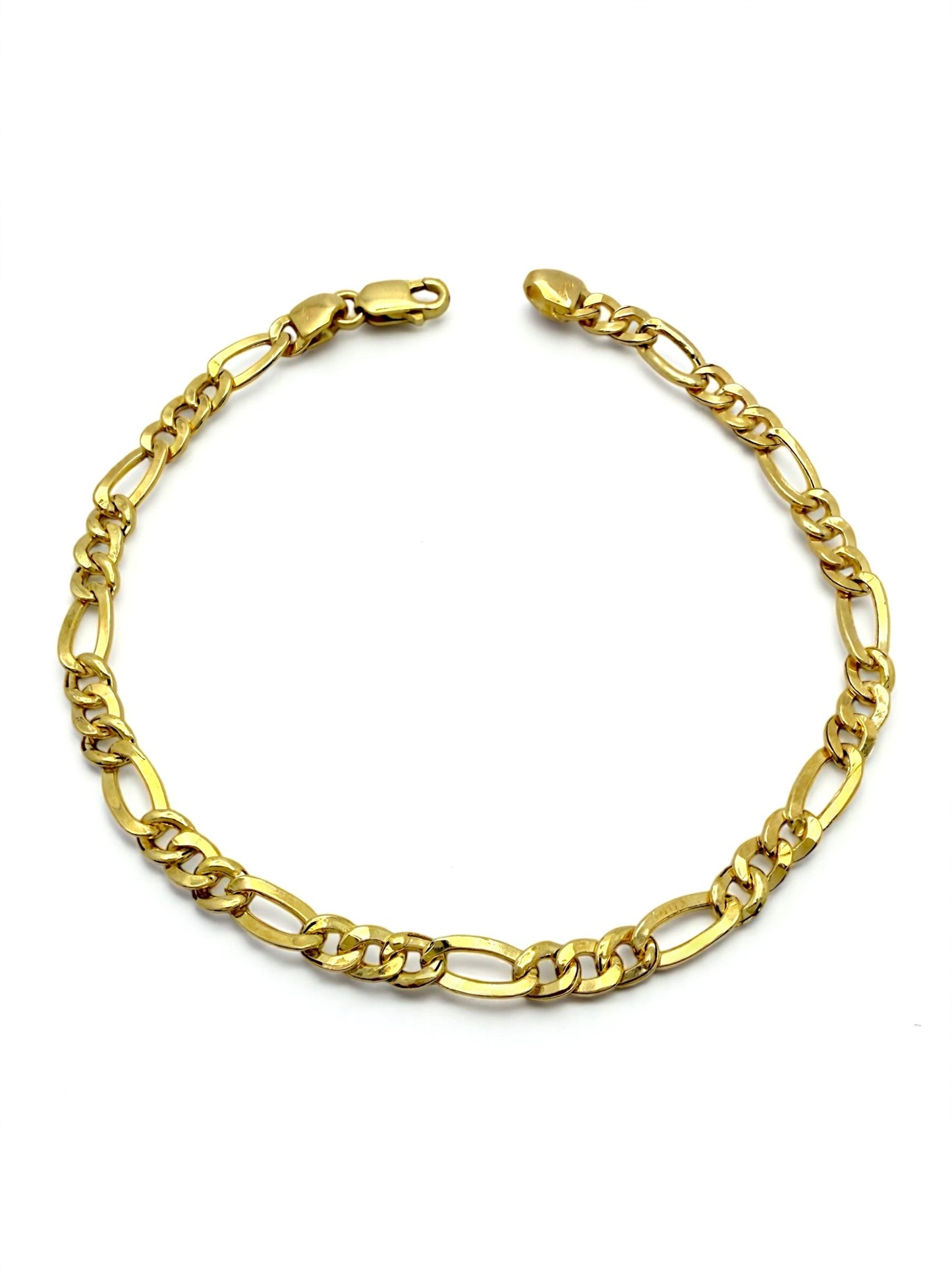 Muška zlatna narukvica Figaro Glow