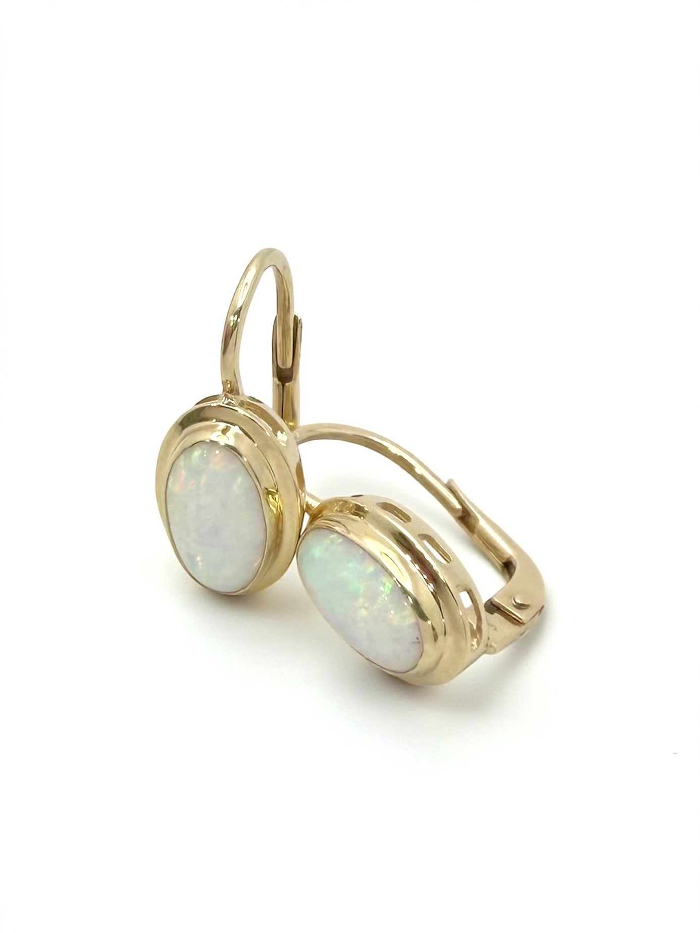 Zlatne naušnice Opal Shine