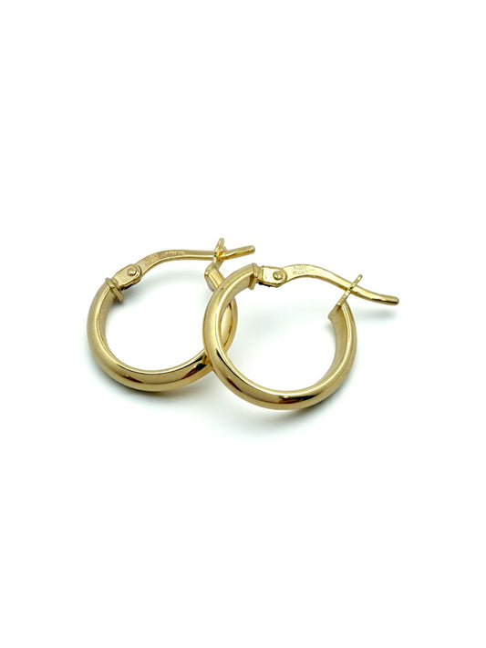 Zlatne naušnice Round Simplicity
