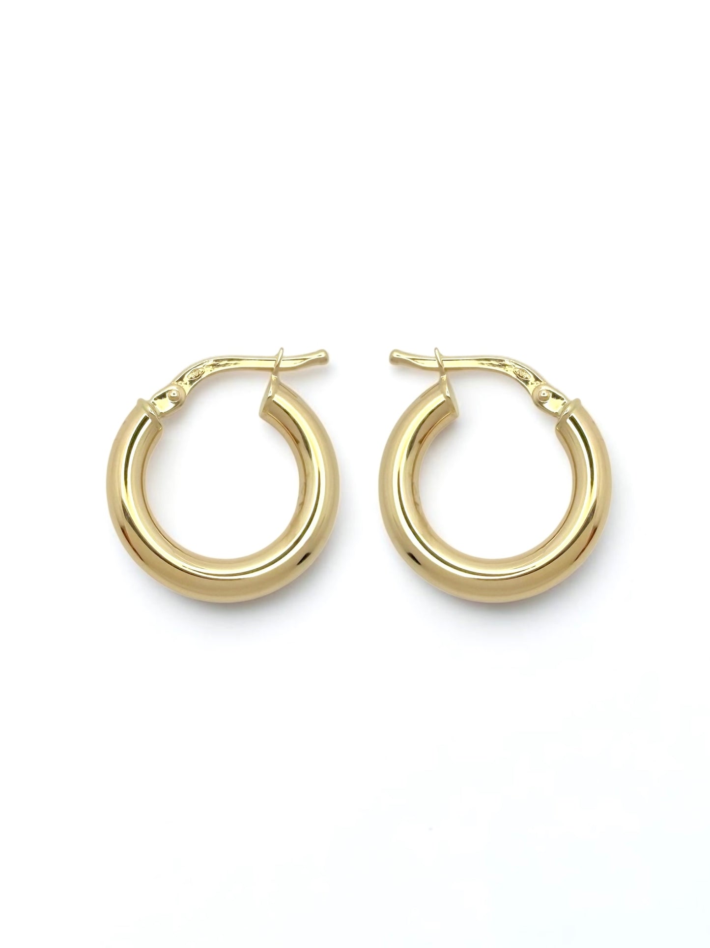 Zlatne naušnice Basic Hoops