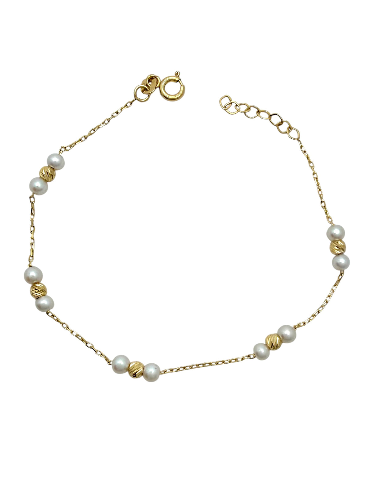 Zlatna narukvica Pearls Shine