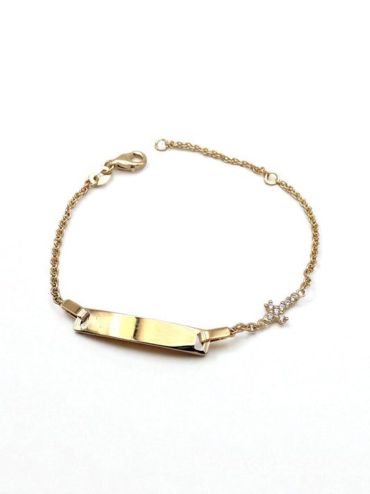 Zlatna dječja narukvica Cross-Zlatarna Vitić