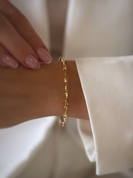 Zlatna kruta narukvica Helia-Zlatarna Vitić