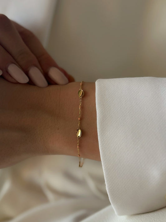 Zlatna narukvica Fiore Beige-Zlatarna Vitić