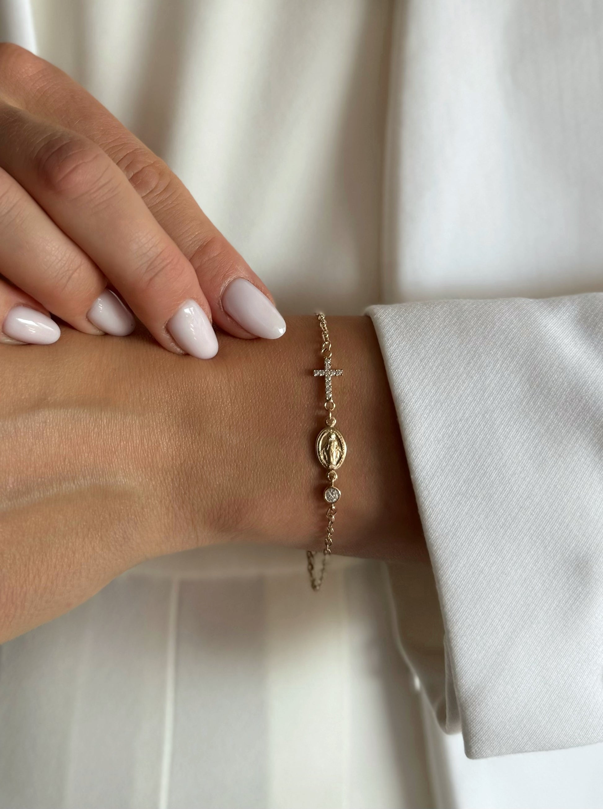 Zlatna narukvica križ Bagliore Eterno-Zlatarna Vitić