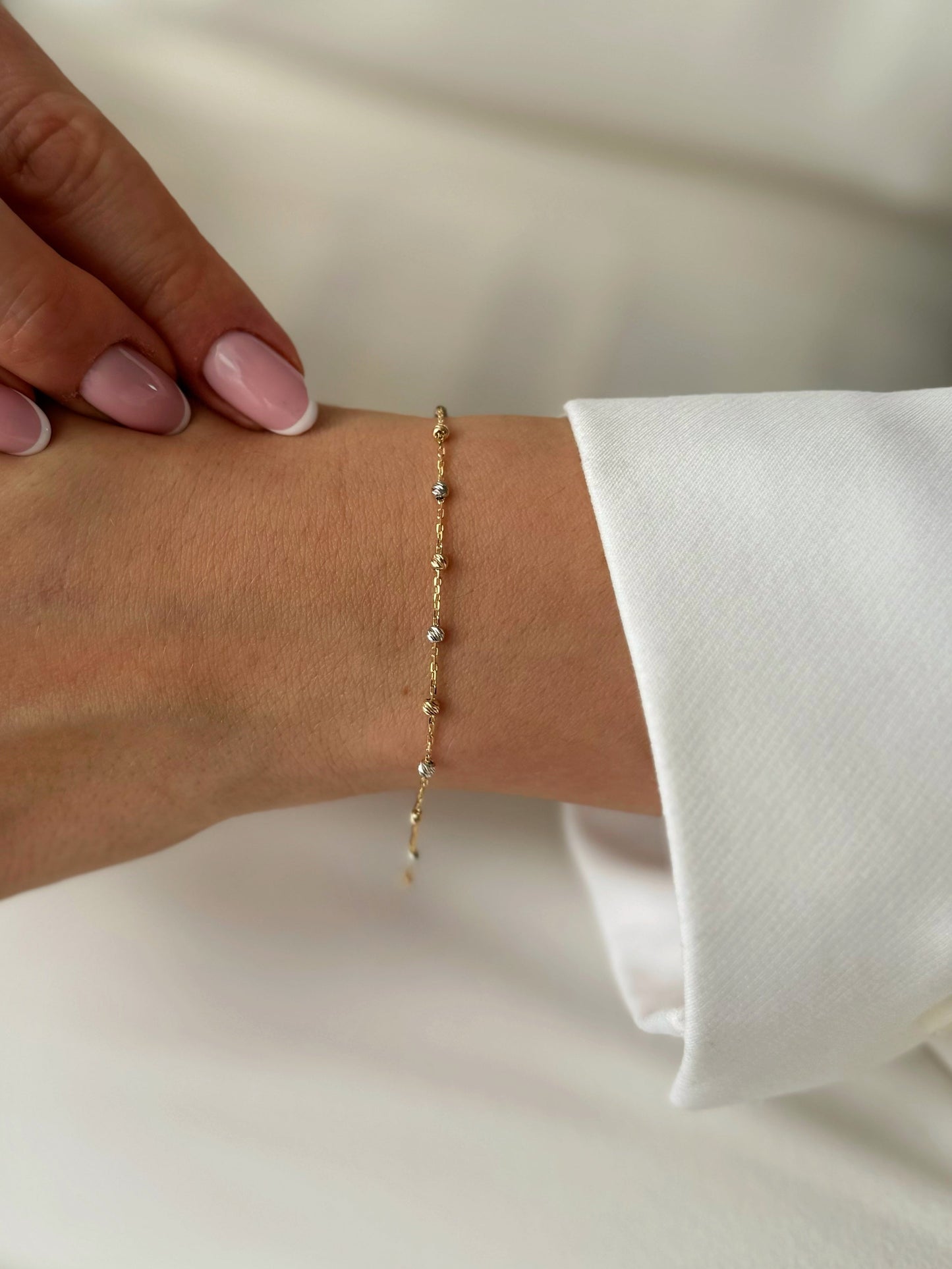 Gold Rosary Bracelet Love