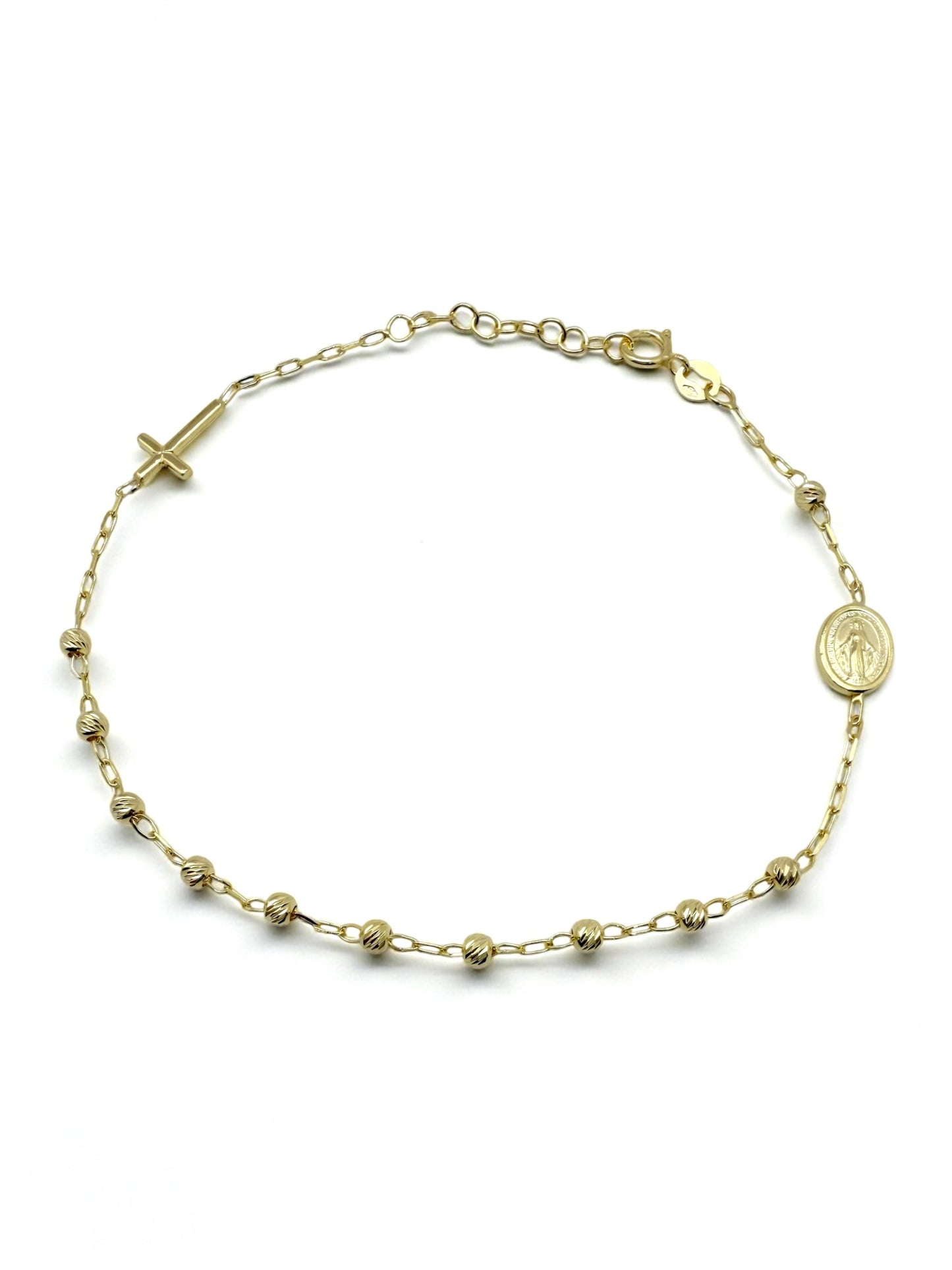 Zlatna narukvica krunica Rosary-Zlatarna Vitić