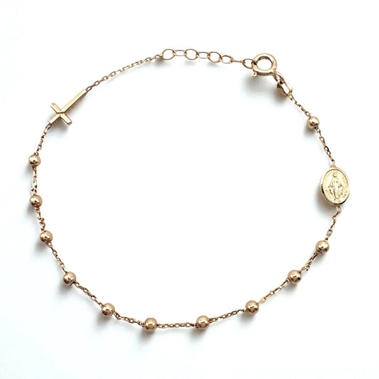 Zlatna narukvica krunica Simple-Zlatarna Vitić