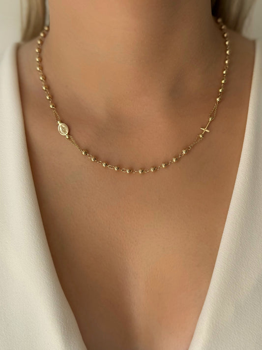 Zlatna ogrlica krunica Blessing of Love