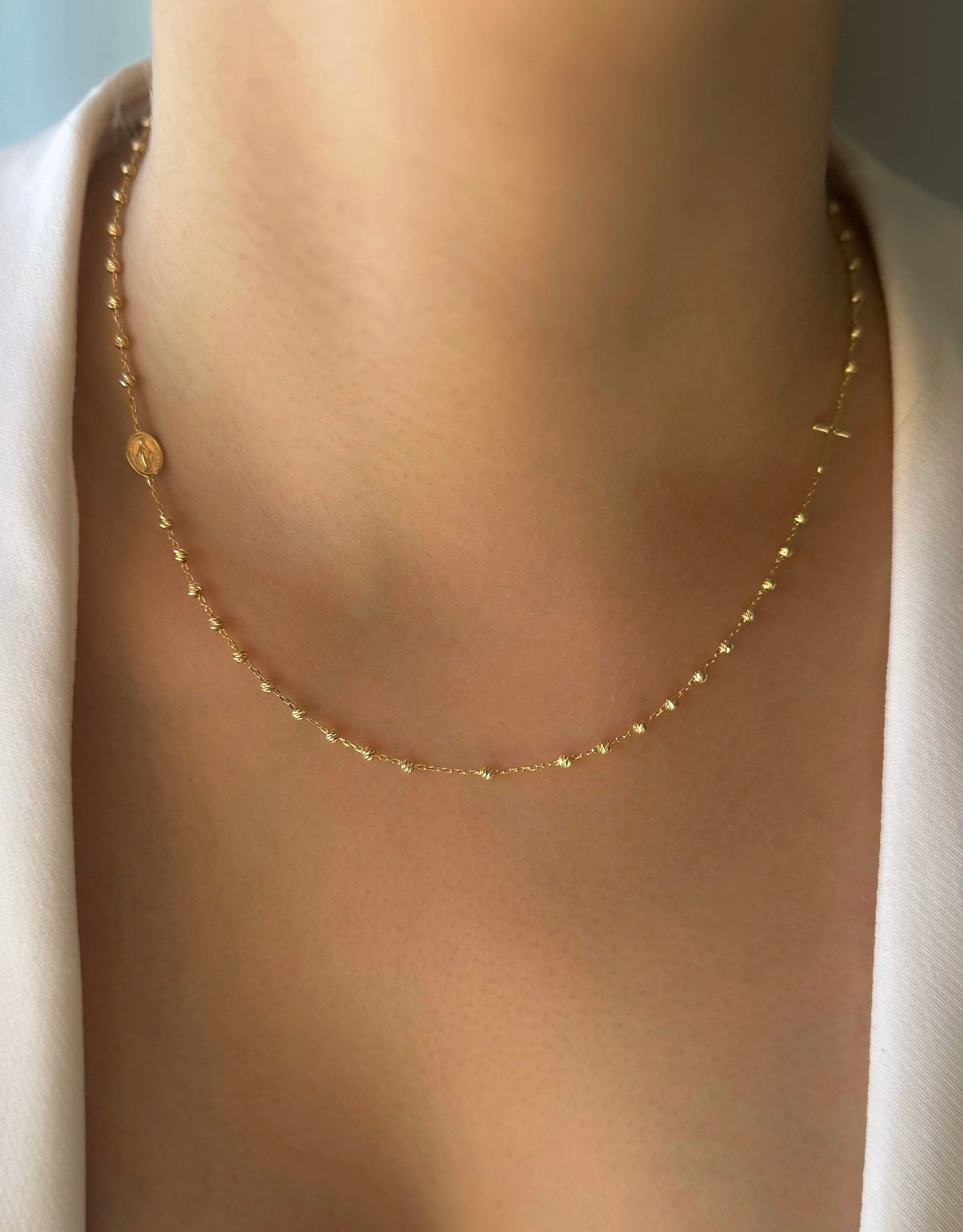 Zlatna ogrlica krunica Golden Rosary of Faith-Zlatarna Vitić