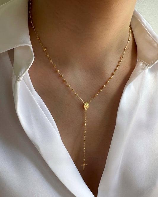 Zlatna ogrlica krunica Mercy-Zlatarna Vitić