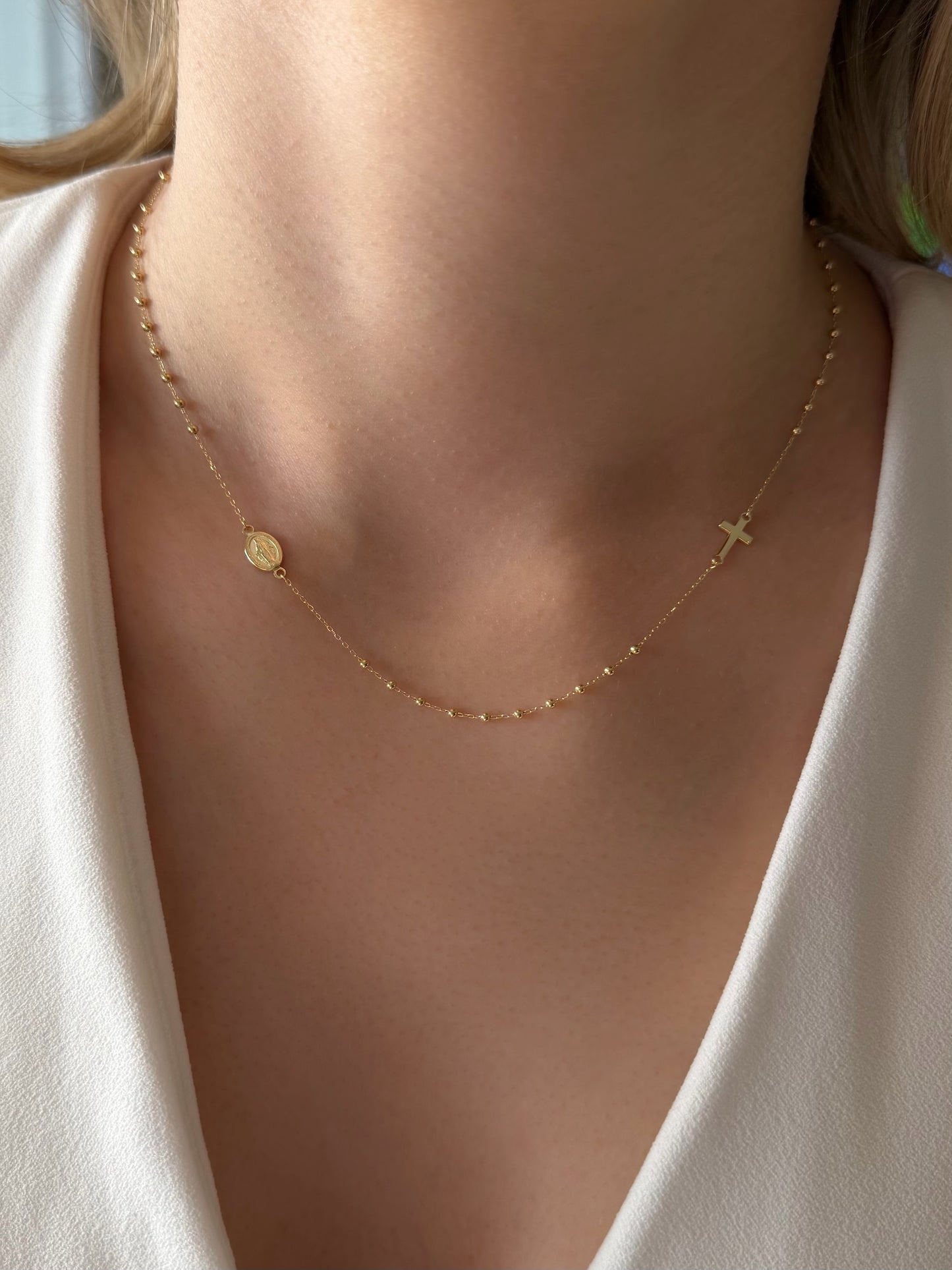 Zlatna ogrlica krunica Simplicity-Zlatarna Vitić