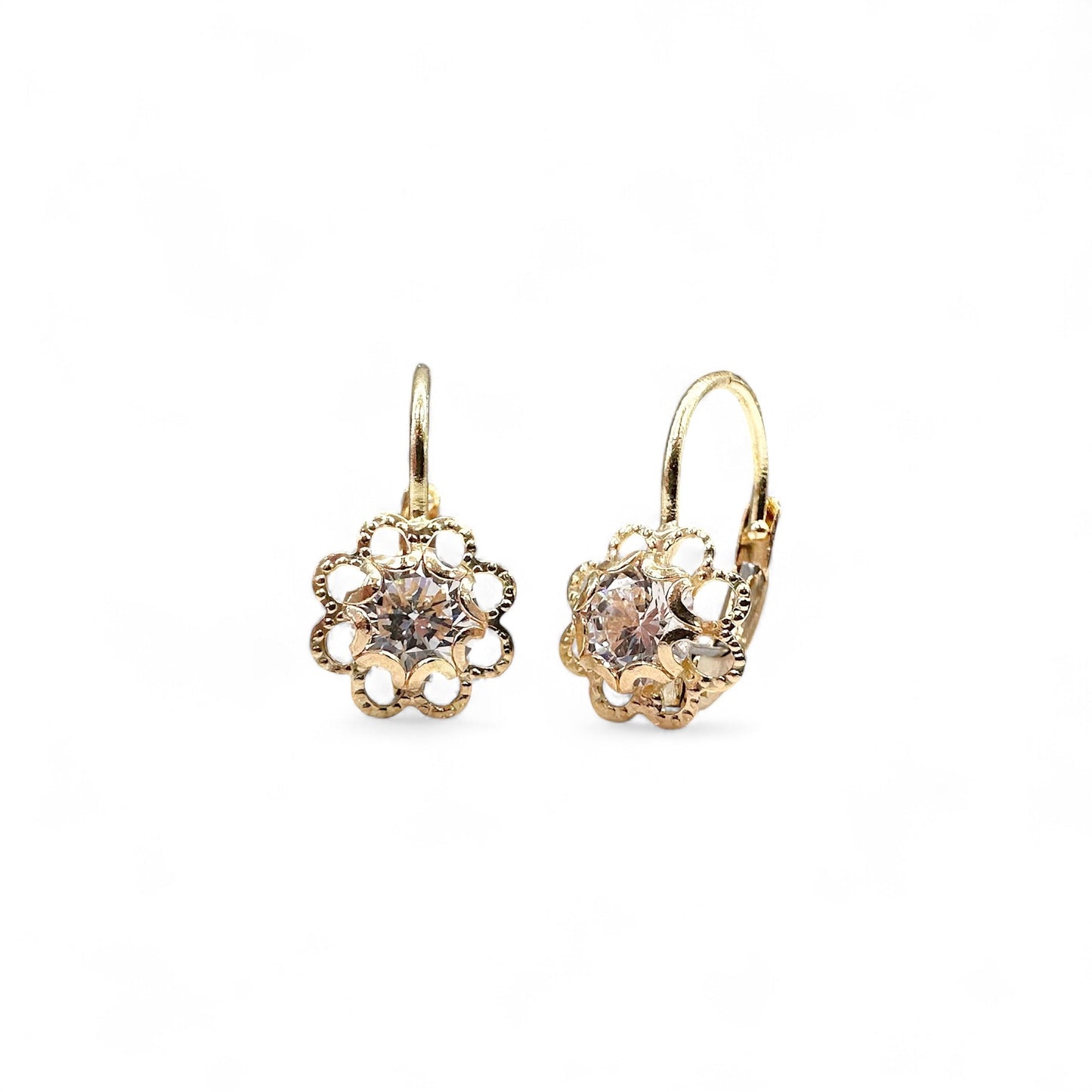 Zlatne naušnice Cvijet-Zlatarna Vitić