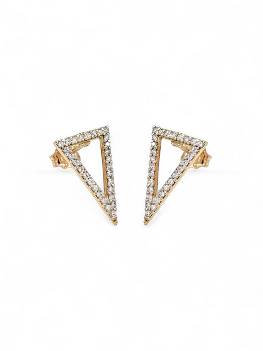 Zlatne naušnice Golden Triangle-Zlatarna Vitić