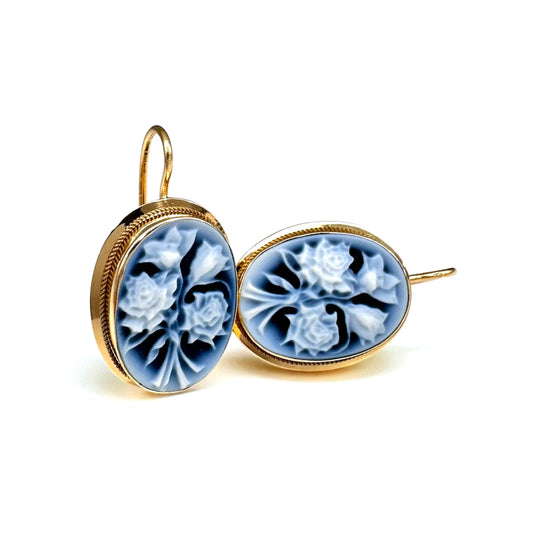 Zlatne naušnice Kamea-Zlatarna Vitić