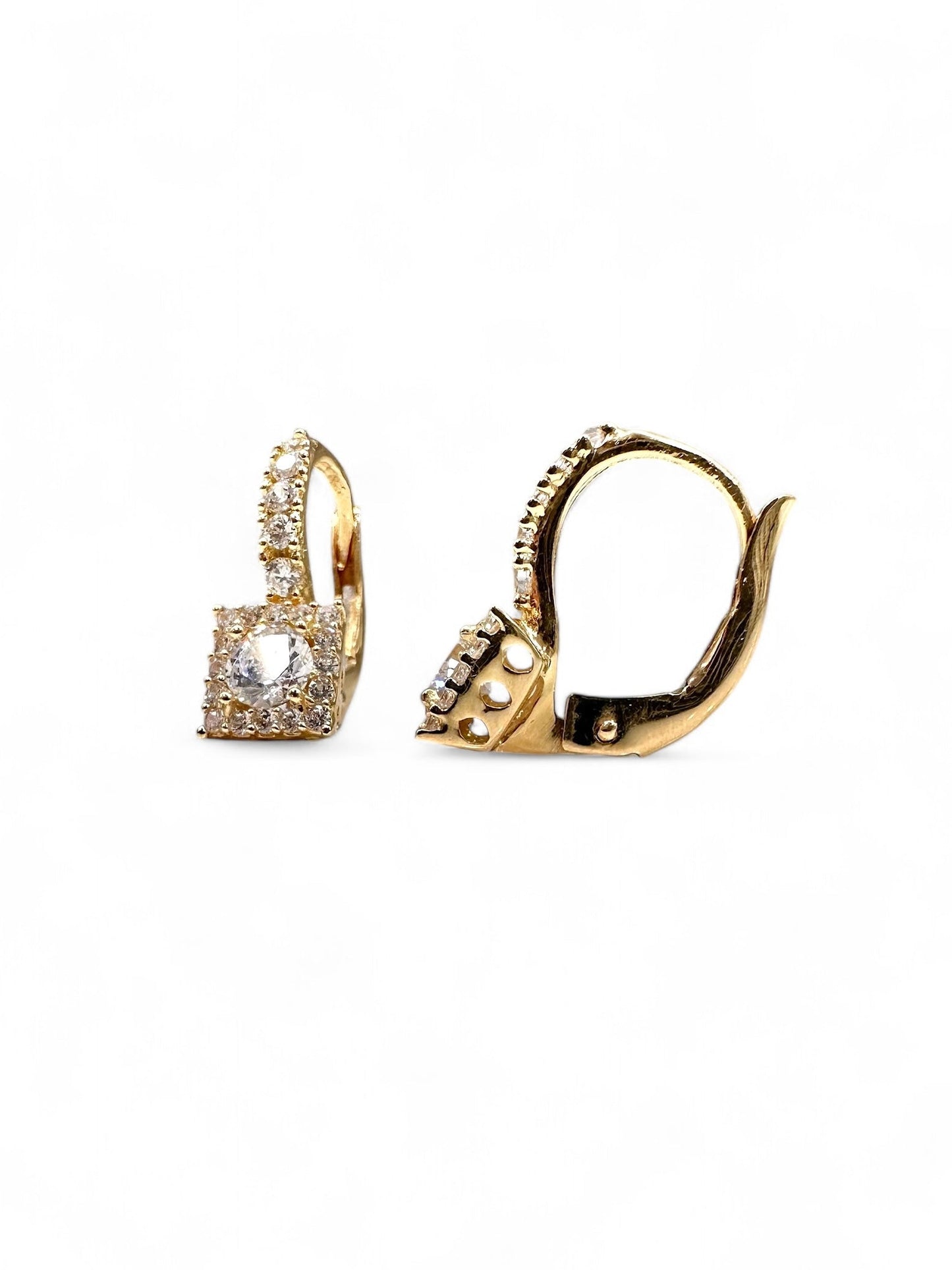 Zlatne naušnice Stones-Zlatarna Vitić