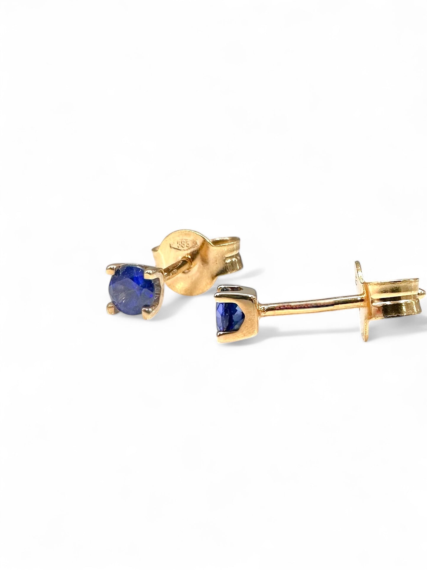 Zlatne naušnice s 0,30ct Safirima