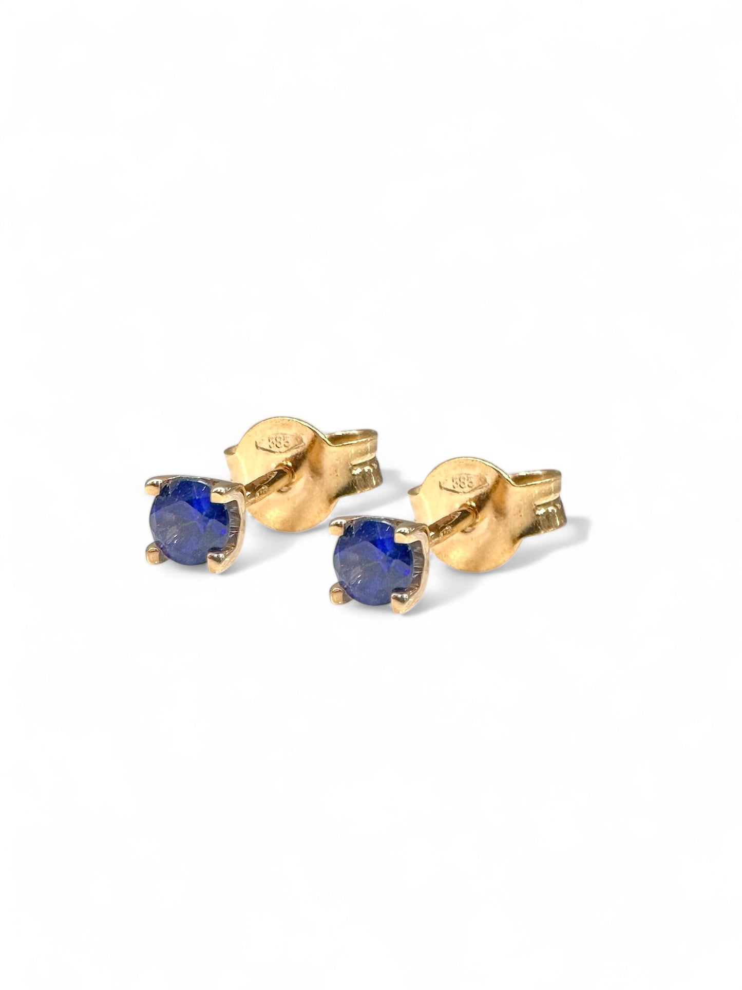 Zlatne naušnice s 0,30ct Safirima