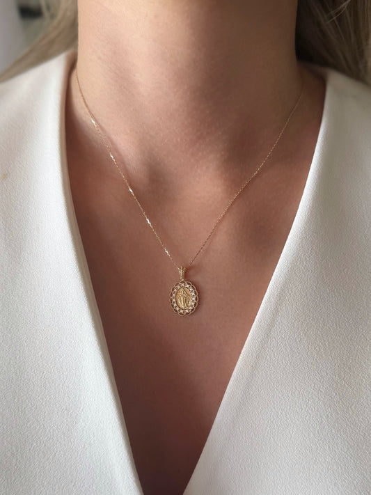 Zlatni privjesak Čudotvorna Medaljica Faith-Zlatarna Vitić