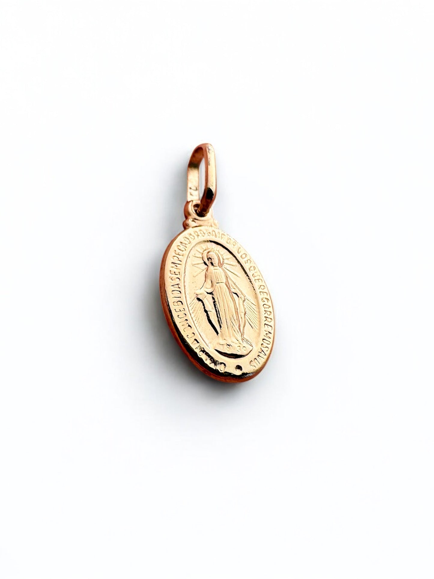 Gold pendant Miraculous Medal of Hope