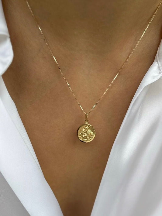 Zlatni privjesak sv. Ante reljef-Zlatarna Vitić