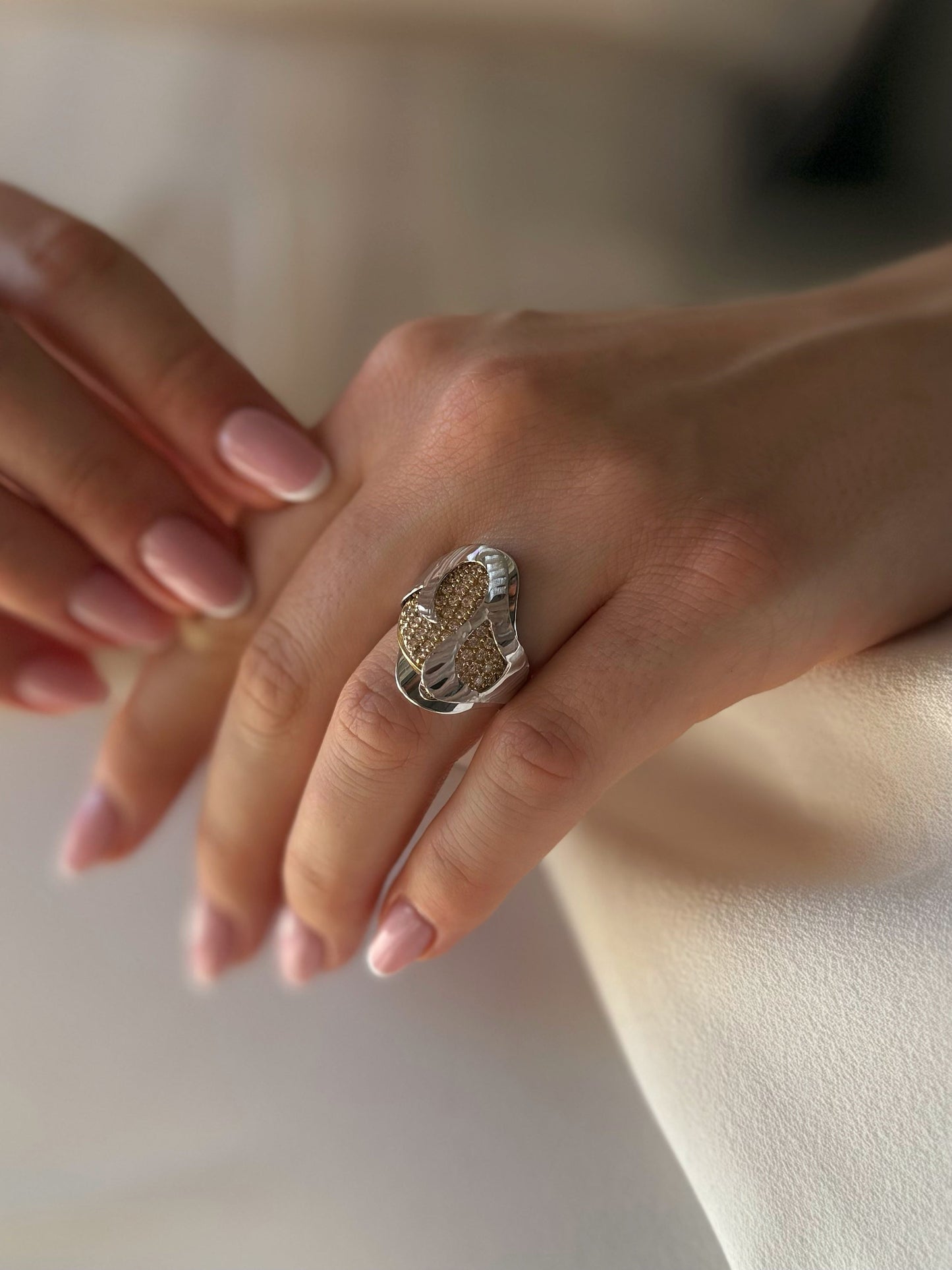 Golden Infinity Ring