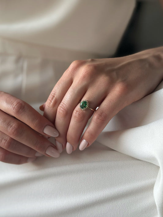 Zlatni prsten Green Harmony-Zlatarna Vitić