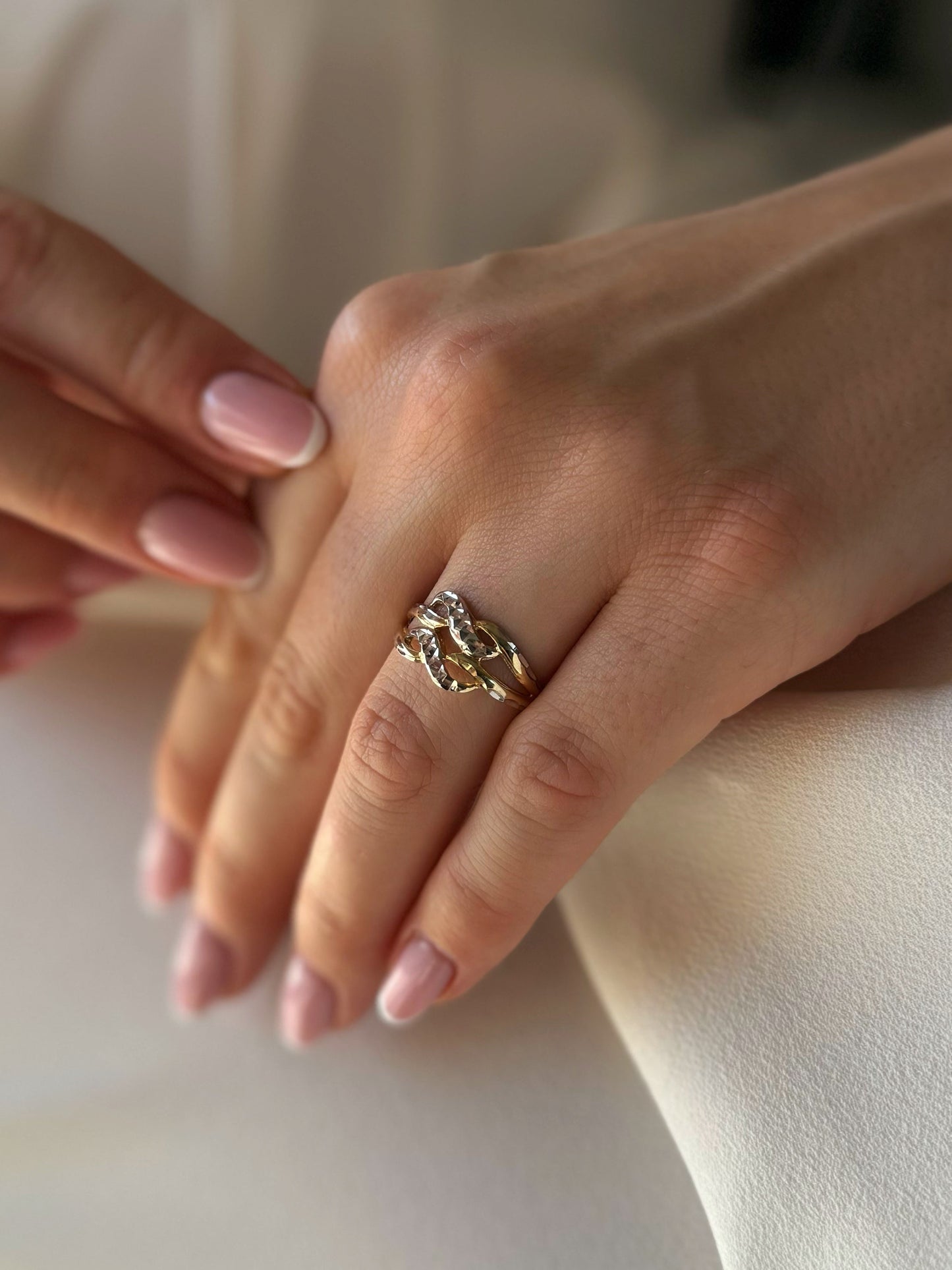 Gold Infinity Loop Ring