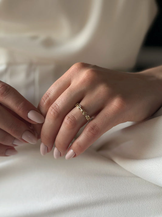 Zlatni prsten Luxe Halo-Zlatarna Vitić