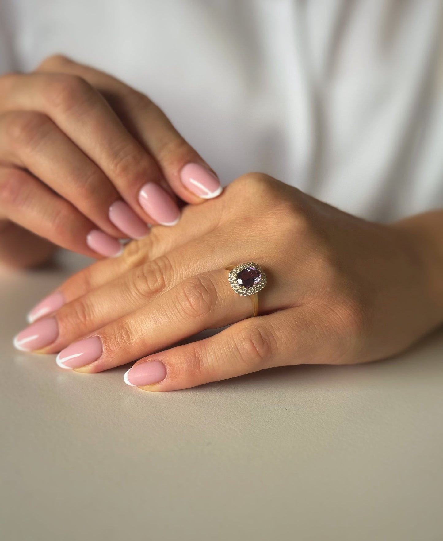 Zlatni prsten Purple Flame-Zlatarna Vitić