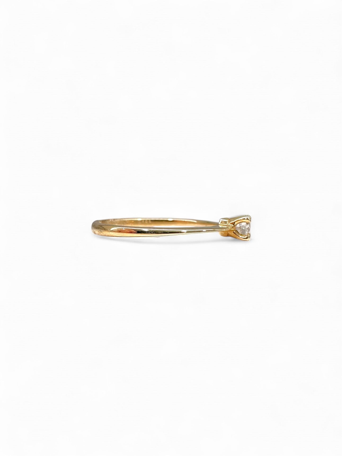 Zlatni zaručnički prsten s dijamantom SI/G 0,15ct-Zlatarna Vitić