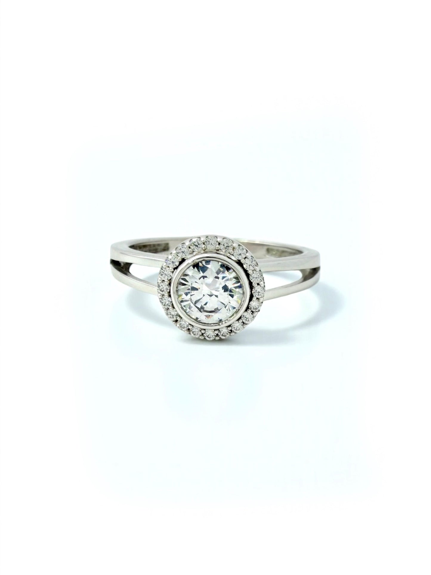 Bijelo zlato zaručnički prsten Endless