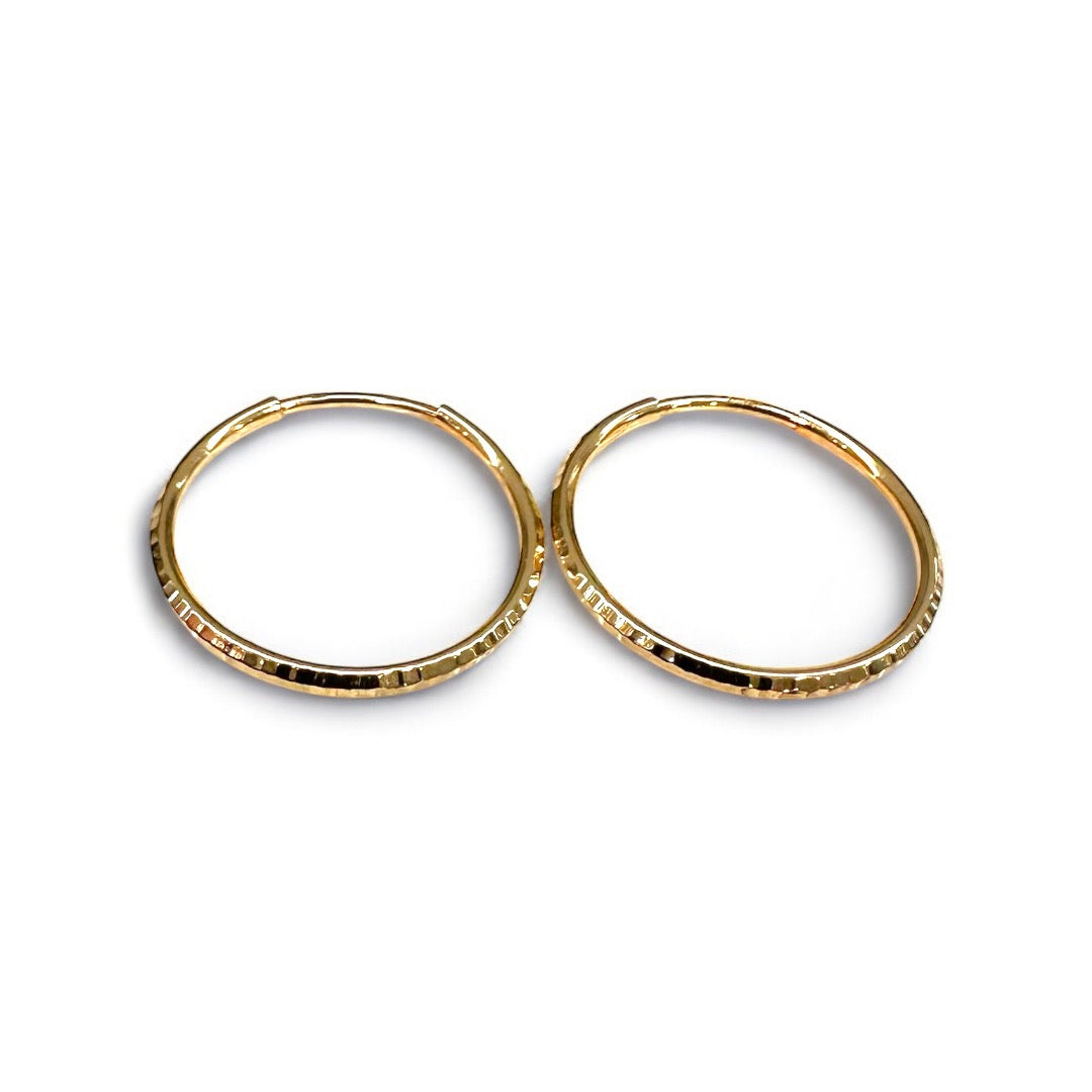 Zlatne naušnice Gold hoops