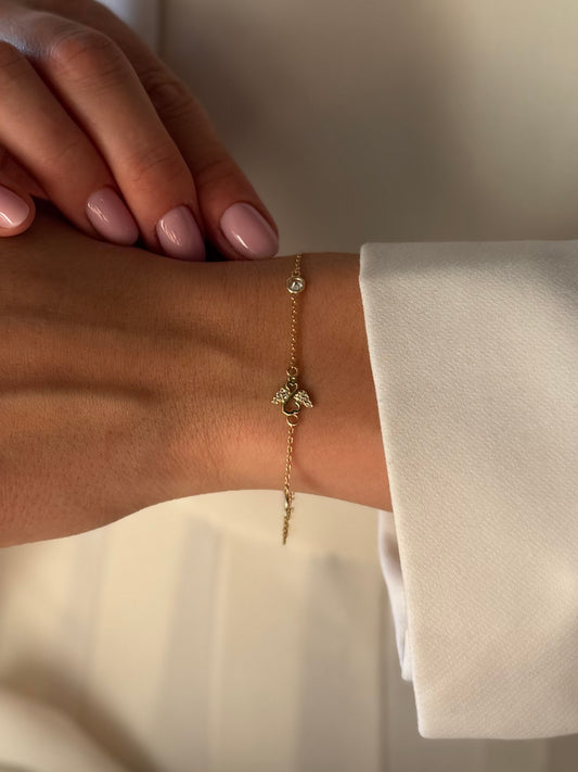 Zlatna narukvica Angel Glow