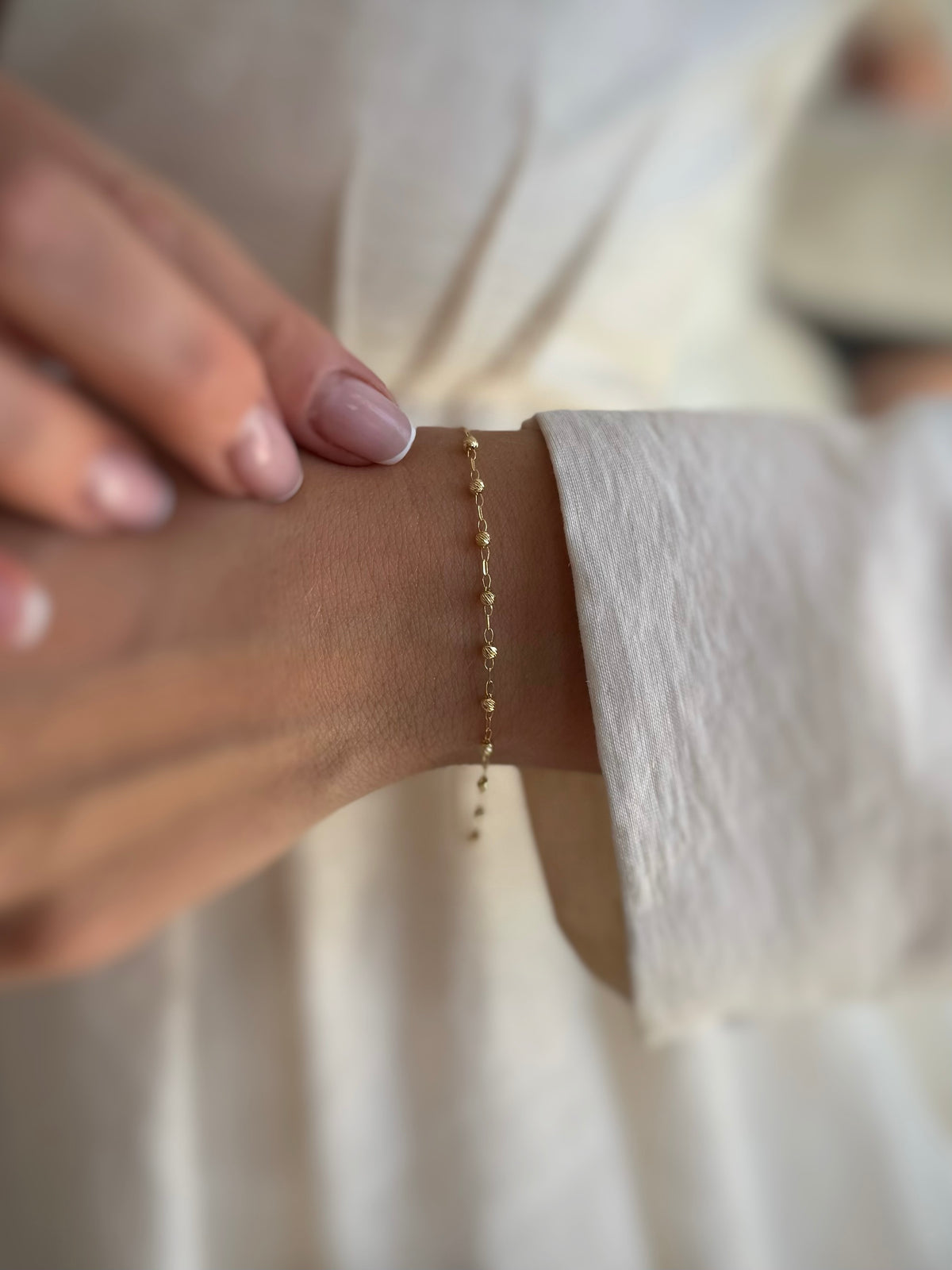 Zlatna narukvica krunica Rosary