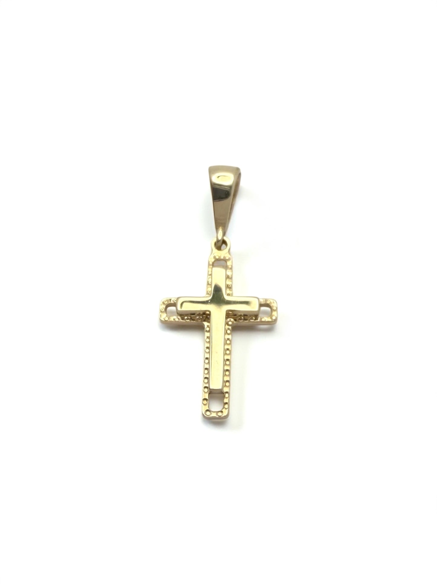 Zlatni privjesak Križ Elegant