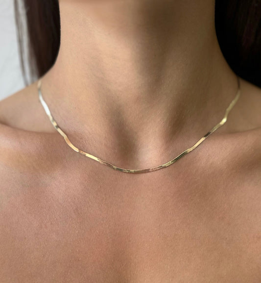 Zlatna ogrlica Minimal Wave