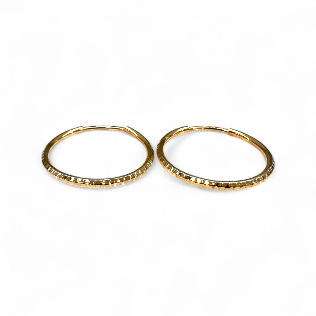 Zlatne naušnice Gold hoops