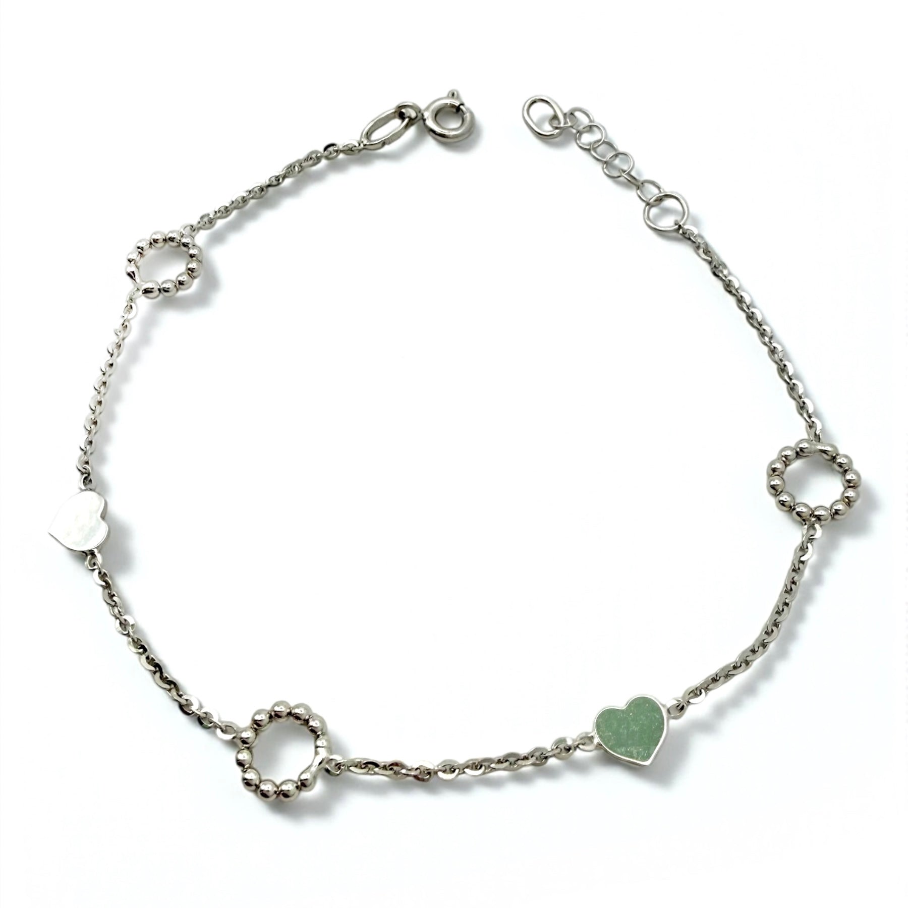 Bijelo zlato narukvica Hearts-Zlatarna Vitić