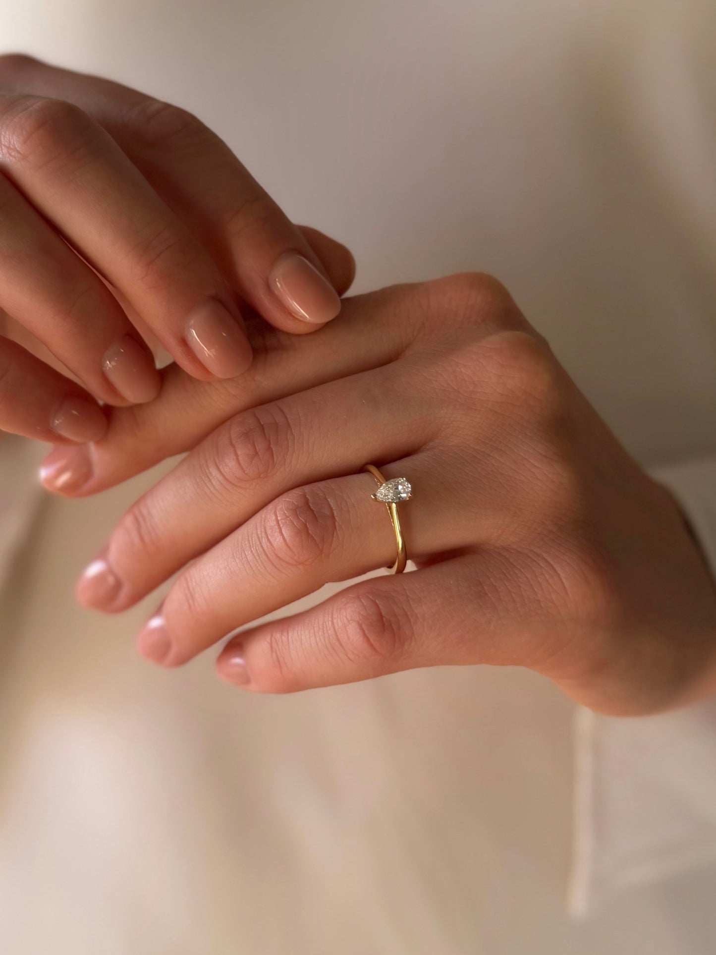 Zlatni prsten s dijamantom Suza 0,40ct Vs2