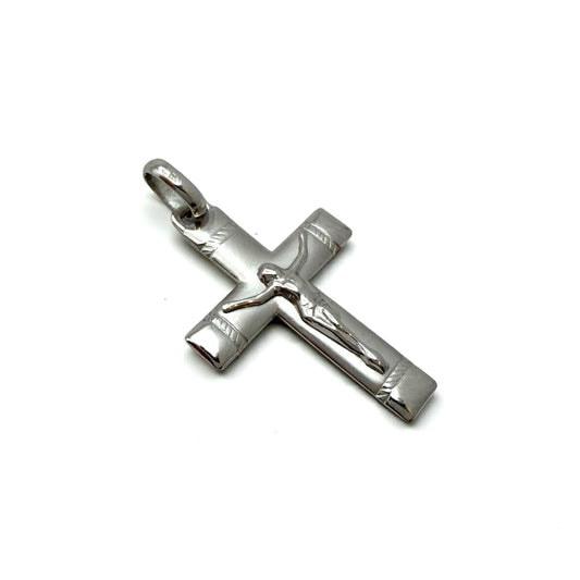 Bijelo zlato privjesak Križ Grace