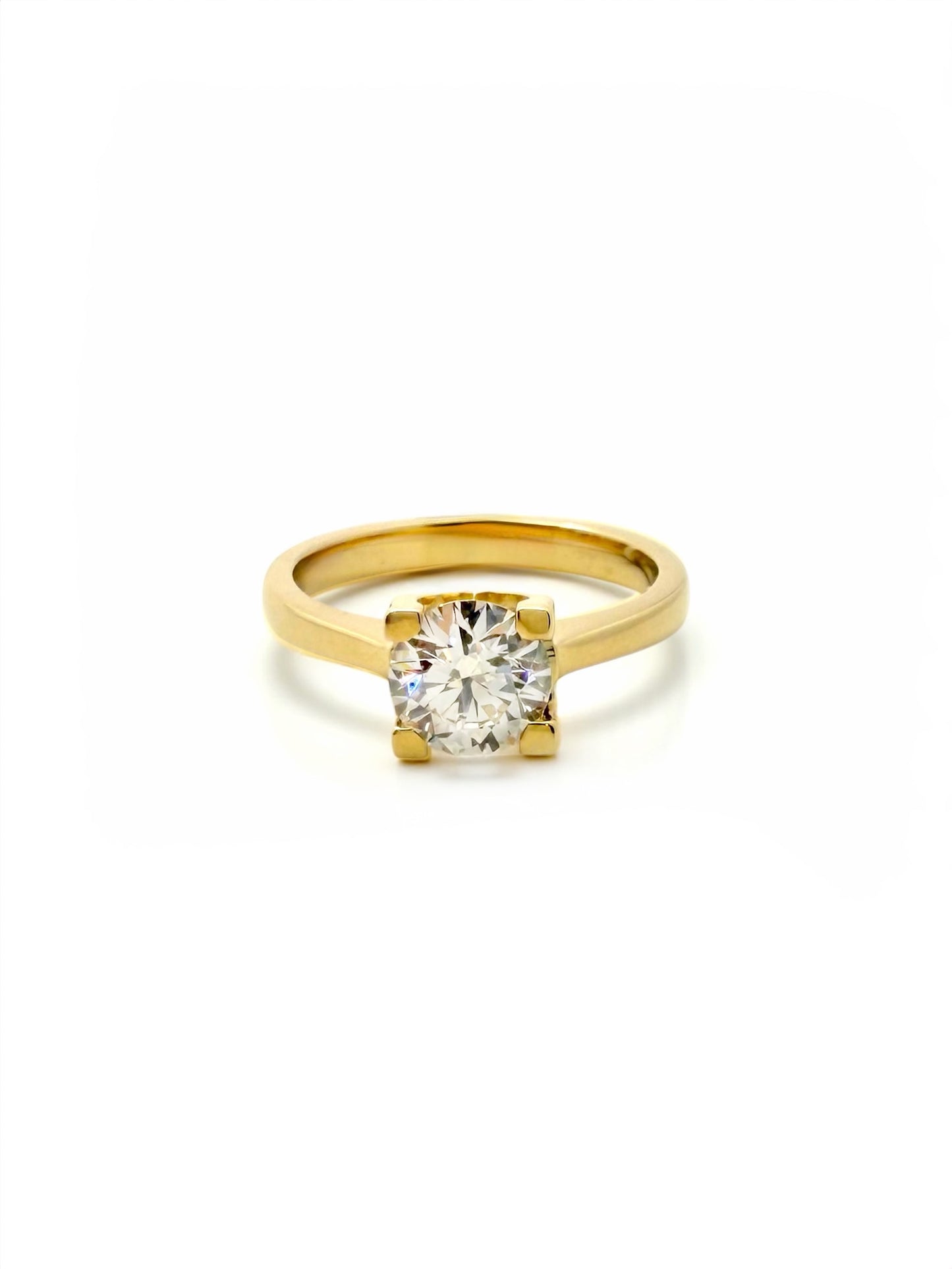 Zlatni zaručnički prsten s 1,07ct Lab. Dijamantom