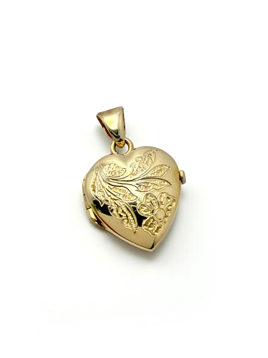Zlatni privjesak Medaljon Srce