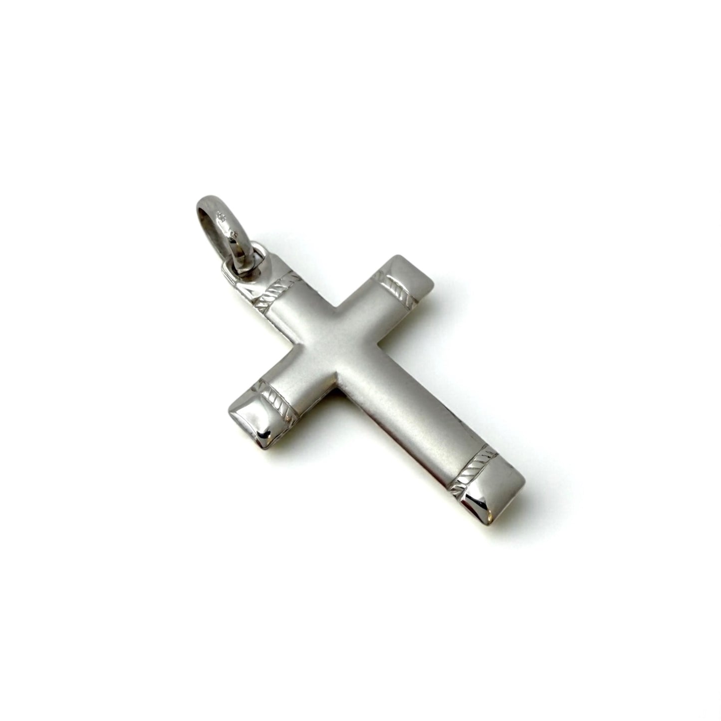 Bijelo zlato privjesak Križ Grace