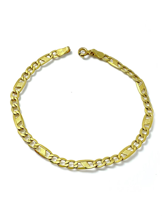 Muška zlatna narukvica Bold