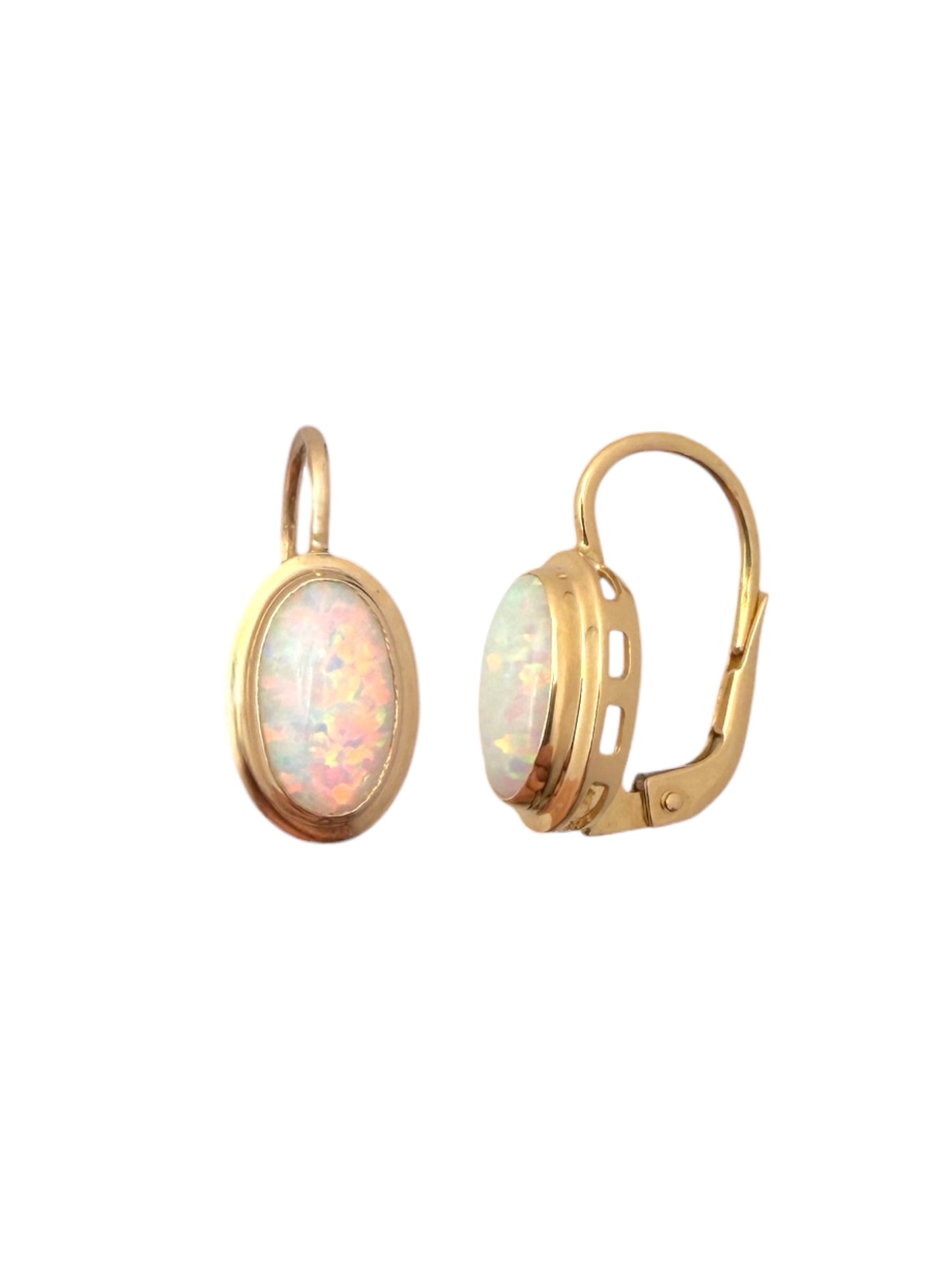Zlatne naušnice Opal Shine