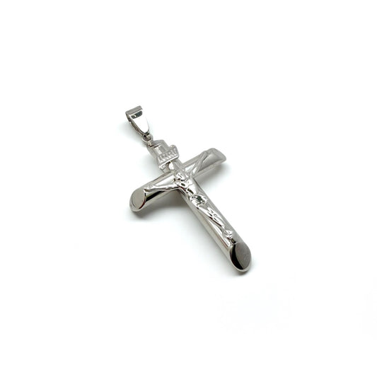 Bijelo zlato privjesak Križ Cross